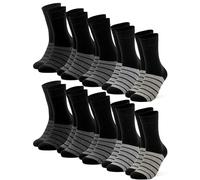 Occulto Chaussettes Colorées Femme Lot de 10 (modèle: Laura) gris 39-42