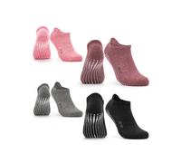 Occulto Chaussettes de sport 'Mady' gris chiné / rose clair / rouge chiné / noir, Taille 35-38