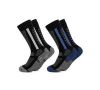 Occulto Chaussettes de sport 'Ski Charlie' bleu marine / gris foncé / noir / blanc, Taille 31-34