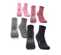 Occulto Chaussettes de sport 'Stopper Madeleine' gris / rose / magenta / noir, Taille 39-42