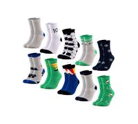 Occulto Chaussettes 'Fantasia' bleu / gris chiné / vert / noir / blanc, Taille 27-30