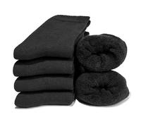 Occulto Chaussettes Hiver Homme lot de 6 (modèle: Bille) noir 47-50