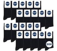 Occulto chaussettes homme 100% coton lot de 10-20 paires (modèle: Ingo) 20 Paires | Noir 39-42