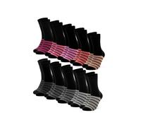 Occulto Chaussettes 'Laura' gris / saumon / rose / noir, Taille 39-42