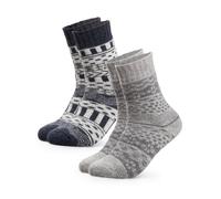 Occulto Chaussettes 'Merino Wollsocken Lumi' gris, Taille 39-42