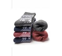 Occulto Chaussettes 'Smilla' bleu marine / gris / rose / blanc, Taille 35-38