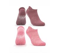 Occulto chaussettes yoga femme et homme lot de 2-4 paires (modèle: Mady) 2 Paires | Rose-Rouge 39-42