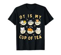 Occupational Therapy Funny OT is My Cup of Tea Cat Kitten T-Shirt