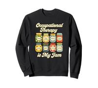 Occupational Therapy is My Jam Cute OT Jars Graphic Sweatshirt