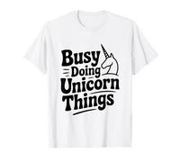 Occupé à Faire des Choses sur Les Licornes, Mignon Amateur de Licornes T-Shirt