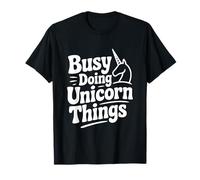 Occupé à Faire des Choses sur Les Licornes, Mignon Amateur de Licornes T-Shirt