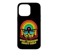 Occupé à Penser aux Filles Gay Pride Lesbian Rainbow Woman Coque pour iPhone 14 Pro Max