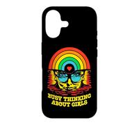 Occupé à Penser aux Filles Gay Pride Lesbian Rainbow Woman Coque pour iPhone 17