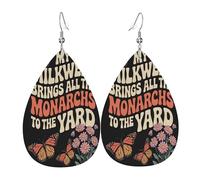 Occupe-toi de tes affaires ou paie mes factures. Boucles d'oreilles en cuir, accessoire de mode, parfaites pour les fêtes, les vacances et le quotidien.