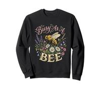 Occupée comme Une Abeille, Une Abeille, Une Fleur Sauvage | Cottagecore Sweatshirt