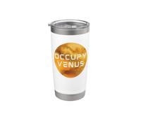 Occupez Vénus Planète Découverte de la vie Espace Science Gobelet isotherme en acier inoxydable double paroi