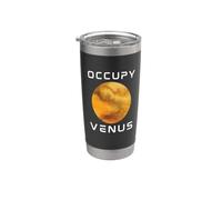 Occupez Vénus Planète Découverte de la vie Espace Science Gobelet isotherme en acier inoxydable double paroi