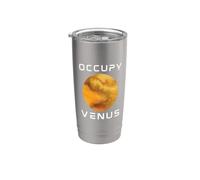 Occupez Vénus Planète Découverte de la vie Espace Science Gobelet isotherme en acier inoxydable double paroi