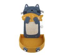Occupiedpet Cat Scratcher Sisal Pad Wall Mounted Fish Shaped Grinding Claw Toy Vertical Cat Scratch Board (Floor Model)