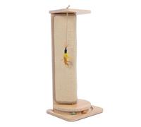 Occupiedpet Cat Scratching Board, Wall Mounted Corner Sisal Cat Scratcher, réglable Height Cat Scratch Pad with Turntable for Indoor Cats, 22,83 x 9,84 x 3,15 in, 4,47 lb