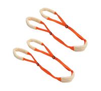 Occupiedpet Dog Back Leg Support Harness, 2 Pack Madrepora Velvet Adjustable Lifting Sling for Hind Leg Care, Soft Rear Leg Assistance for Senior and Disabled Dogs (Orange)