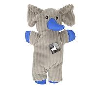 Occupiedpet Dog Squeaky Toy, Flannel Elephant Shape Chew Toy with Sound, Soft Interactive Toy for Small and Medium Dogs