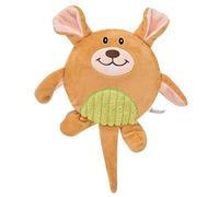 Occupiedpet Dog Squeaky Toy, Plush Animal with Sound for Puppies, Small Bird Bear Crab Design Chew and Cuddle Toy (Bear)