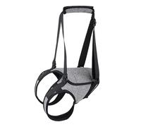Occupiedpet Harnais de levage de jambe arrière pour chien, sangle de jambe arrière réglable avec sangle de soutien pour chiens blessés et âgés, aide à la mobilité gris chiné pour (S)