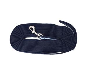 Occupiedpet Horse Training Rope, 26.2ft Navy Blue Polyester Strap with Stainless Steel Fitting, Flexible Equestrian Accessory for Coaching Riding and Competition