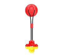 Occupiedpet Jouet à ventouse pour chien - Jouet à tirer - Balle distributrice de nourriture - Jouet d'exercice pour chiens de taille moyenne et grande (1, rouge)