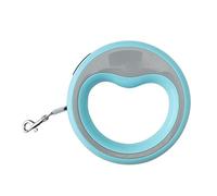 Occupiedpet Laisse rétractable pour chien, laisse télescopique automatique avec verrou de sécurité, corde de 2,5 m et crochet en métal pour chats et chiens de petite et moyenne taille (bleu)