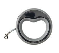 Occupiedpet Laisse rétractable pour chien, laisse télescopique automatique avec verrou de sécurité, corde de 2,5 m et crochet en métal pour chats et chiens de petite et moyenne taille (gris)