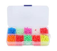 Occupiedpet Lure Stopper Beads, lot de 1000 perles lumineuses en polypropylène, matériau réutilisable, adapté pour les angers de pêche Lure (jeu de blocage de perles A)