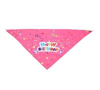 Occupiedpet Pet Bandana for Dogs, Cotton Birthday Themed Drool Bib with Adjustable Tie, Blue Balloon Pattern Accessory for Small Medium Pets (One Size)