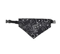 Occupiedpet Pet Bandana Scarf, Adjustable Triangle Collar with Polyester Fabric, Decorative Handkerchief for Mini Pigs Dogs and Cats, Stylish Neckwear Accessory (M.)