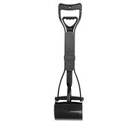 Occupiedpet Pet Pooper Scooper, Non Stick Plastic Waste Picker, Foldable Extended Handle Cleaning Tool, Spring Assisted Jaw Scoop, Portable Sanitary Gear for Chats and Dogs (Noir)