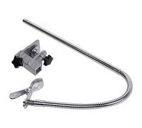 Occupiedpet Support de toilettage pour animaux domestiques, support antidérapant en acier inoxydable avec clip de table, bras flexible de 1 mètre pour le séchage sans mains des