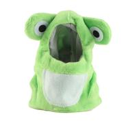 Occupiedpet Vêtements pour Oiseaux de Compagnie, Motif Grenouille, Costume d'animal Mignon avec Yeux brodés, Tenue de Cosplay en Coton et Polaire Taille S M L pour fête (M)