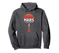 Occupy Mars : la Prochaine frontière de l'exploration Spatiale Sweat à Capuche, Unisexe pour Adultes, Chiné Foncé, M