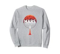 Occupy Mars : la Prochaine frontière de l'exploration Spatiale Sweatshirt, Unisexe pour Adultes, Gris Chiné, M