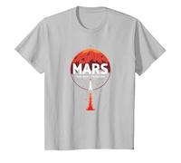 Occupy Mars : la Prochaine frontière de l'exploration Spatiale T-Shirt, Enfant, Argent, 3 Ans