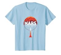 Occupy Mars : la Prochaine frontière de l'exploration Spatiale T-Shirt, Enfant, Bleu Céleste, 4 Ans
