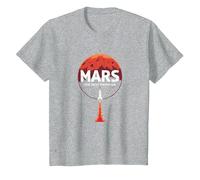 Occupy Mars : la Prochaine frontière de l'exploration Spatiale T-Shirt, Enfant, Gris Chiné, 10 Ans