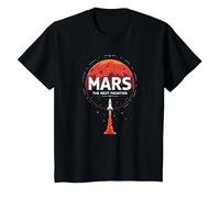 Occupy Mars : la Prochaine frontière de l'exploration Spatiale T-Shirt, Enfant, Noir, 8 Ans