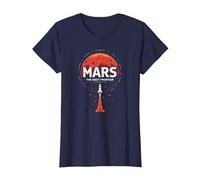 Occupy Mars : la Prochaine frontière de l'exploration Spatiale T-Shirt, Femme, Bleu Marine, L