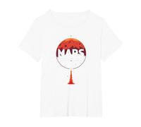 Occupy Mars : la Prochaine frontière de l'exploration Spatiale T-Shirt, Femme Grandes Tailles, Blanc, 2X