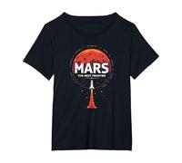 Occupy Mars : la Prochaine frontière de l'exploration Spatiale T-Shirt, Femme Grandes Tailles, Noir, 2X
