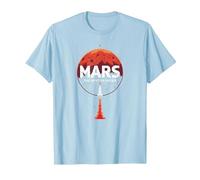 Occupy Mars : la Prochaine frontière de l'exploration Spatiale T-Shirt, Homme, Bleu Céleste, XL