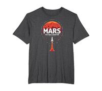 Occupy Mars : la Prochaine frontière de l'exploration Spatiale T-Shirt, Homme Grandes Tailles, Chiné Foncé, 5X Tall