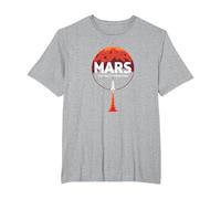 Occupy Mars : la Prochaine frontière de l'exploration Spatiale T-Shirt, Homme Grandes Tailles, Gris Chiné, 6X Tall